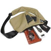 Unisex Black Anti-Theft Sling Chest Bag Shoulder Bag