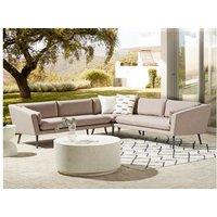 Aluminium 5-Seater Modular Garden Corner Sofa - Uv-Resistant, Modern Patio Set (2 Colours)