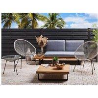 Acapulco Ii Modern Pe Rattan 3-Piece Bistro Set - Weather-Resistant Garden Furniture For 2