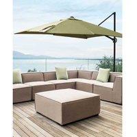 Aluminium Cantilever Parasol 245Cm - Uv-Resistant, Modern Garden Shade