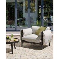 Aluminium Garden Armchair Esperia - Weather-Resistant, Deep Seat, Modern Grey