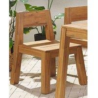 Acacia Wood Garden Chair Livorno - Modern Rustic Outdoor Seating