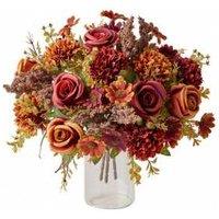 Artificial Silk Flowers Bouquet - Lifelike Pet Roses & Daisy For Home Decor