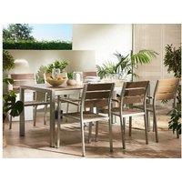 Aluminium 6-Seater Garden Dining Set Vernio - Modern, Weather-Resistant Outdoor Furniture