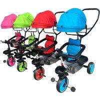 Sturdy Toddler Tricycle With Lights & Music - Ages 1.5-5, Outdoor Ride-On Toy