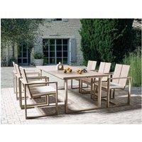 Acacia Wood Garden Dining Table - Rustic Outdoor 6-Seater, Extendable, Weather-Resistant