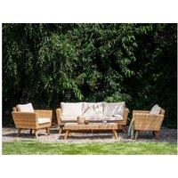 Vittoria 5-Seater Weather-Resistant Rattan Lounge Set - Modern Outdoor Sofa & Chairs