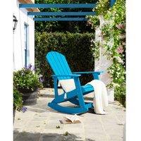 Adirondack Garden Rocking Chair - Faux-Wood, Stain-Resistant, Outdoor Patio Seating (2 Colours)