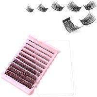 Professional Diy Lash Clusters 100 Pack - Mixed Length False Eyelash Extensions (8-16Mm) For Natural, Fluffy Volume