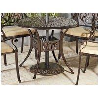 Heavy Duty Concrete Parasol Base - Brown Round 21Kg, Weather-Resistant Garden Umbrella Stand