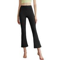 Unisex Women's Grey High Waisted Breathable Bootcut Yoga Pants - Stretchy, Flattering Athleisure for All Genders