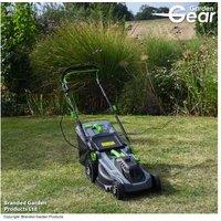 Aerotek 1600W Electric Lawn Mower - Wide 38Cm Cut, Adjustable Height, Large Grass Box