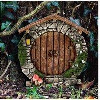 Set Of 6 Miniature Fairy Doors - Wooden Garden Ornament Outdoor Decor