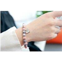 Womens Black Taylor Swift Inspired Natural Stone Friendship Bracelet - Adjustable Swiftie Accessory