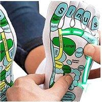 Acupressure Reflexology Fitness Socks & Health Tracker Pen - Foot Pressure Mapping, Recovery Aid, Wellness Tool