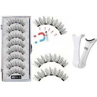 Magnetic 3D False Eyelashes & Curler Beauty Kit - Professional Makeup Tool For Effortless Lash Enhancement