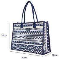 Unisex Khaki Women'S Canvas Boho Beach Tote Bag