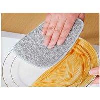 10Pcs Double-Sided Microfiber Dishwashing Cloth
