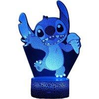 Enchanting Stitch 3D Illusion Night Light With Customizable Colors