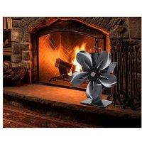 5-Blade Heat Powered Fireplace Fan - Silent Eco Stove Top Circulator For Wood Burners