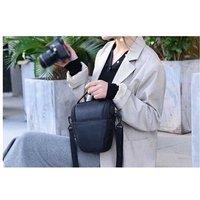Unisex Black Dslr Slr Camera Bag Shoulder Bag Triangular Camera Bag