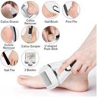 Professional Electric Foot Callus Remover - Rechargeable Pedicure Tool Kit For Smooth, Healthy Feet
