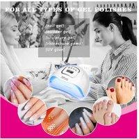Professional Uv Led Nail Lamp - 150W Fast Gel Curing Beauty Tool With Dual-Source Technology