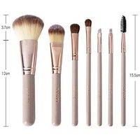 Professional 7-Piece Makeup Brush Set - Premium Synthetic Fibre Beauty Tools For Flawless Application
