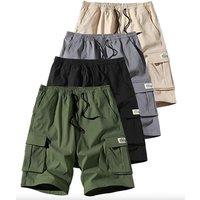 Womens Black Men'S Casual Loose-Fit Summer Shorts 3-Pack