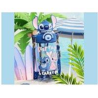 Stitch-Inspired 650Ml Large Capacity Water Bottle With Strap - Disney Accessory