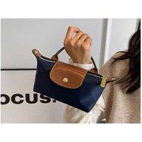 Unisex Khaki Women'S Longchamp Inspired Mini Tote Bag With Shoulder Strap