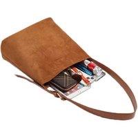 Unisex Black Fashion Adjustable Suede Hobo Bags