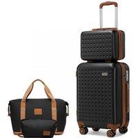 KONO 4-Piece Durable Hardshell Suitcase Set - 3 Colours!