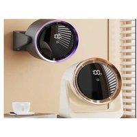 Rechargeable Bladeless Air Circulator Fan - Wall Mounted & Desktop, 5 Speeds, Remote, Led Display