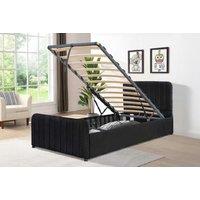 Ottoman Divan Bed with Gas Lift Storage, Premium Fabric & Optional Mattress - Single, Double or King