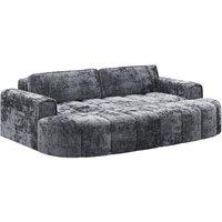 Rupert 4 Seater Modular Fabric Sofa, Grey - Plush Upholstery, Modern Style