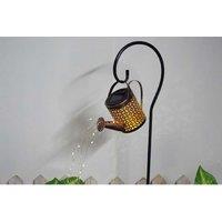 Solar Led Outdoor Watering Can String Lights - Weatherproof Metal