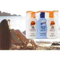 Malibu Travel Sun Care Essentials - Spf15 & Spf20 Sun Cream + Aloe Vera After Sun Lotion, For All Skin Types, 100Ml Bottles