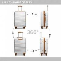 Kono 24 Inch Abs Hard Shell Suitcase With Tsa Lock