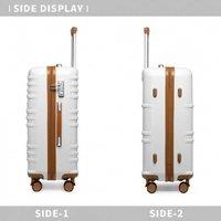 Kono 28 Inch Abs Hard Shell Suitcase With Tsa Lock