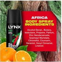 Lynx Africa Body Spray 48H Fragr Deo Men 35Ml, 3/6 Pk