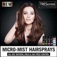 TRESemme 24H Frizz Control Anti-Humidity Hairspray - Hard Hold Styling Spray for All Hair Types, 400ml