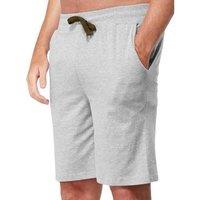 Men'S Lightweight Polycotton Jersey Shorts - Elastic Waist, Zipper Pockets, Knee-Length Athleisure