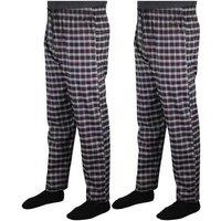 2-Pack Men's Polycotton Pyjama Bottoms - Breathable, Elastic Waist, Relaxed Fit Loungewear