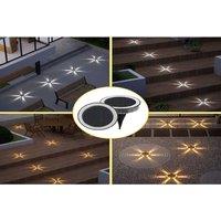 4Pcs Solar Led Path Lights - Weatherproof Outdoor Ground Lamps