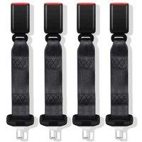 Unisex Black Car Seat Belt Extension Car Buckle Extender Lengthening Strap