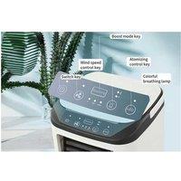 Mini Air Cooler & 7-Colour Led Misting Fan - 3 Speeds, 900Ml Tank, Portable Desk Humidifier