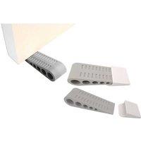 3Pcs TPR Wedge Door Stoppers - Durable Rubber Safety Home Decor Accessory