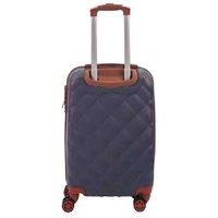 Grey Hard Shell Cabin Suitcase 50 X 31 X 25 Cm Luggage