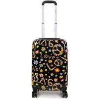 Hard Shell 4 Wheel Suitcase Print Luggage Cabin Travel Bag